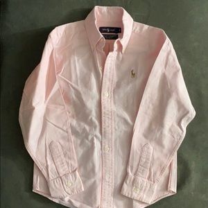 Ralph Lauren Boy’s Pink Button Down Shirt Sz 6